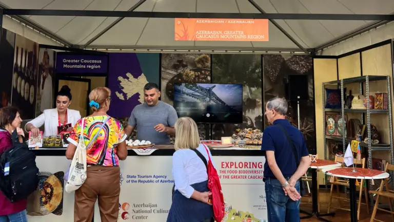 Azərbaycan qastroturizm imkanları “Terra Madre Salone del Gusto 2024” qida festivalında tanıdılıb