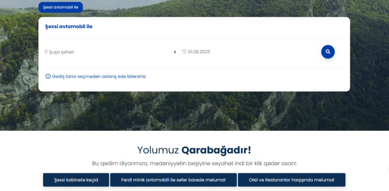 “Yolumuz Qarabağa” portalında  dəyişiklik  (www.yolumuzqarabaga.az)