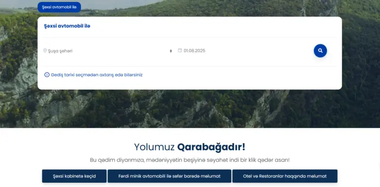 “Yolumuz Qarabağa” portalında  dəyişiklik  (www.yolumuzqarabaga.az)